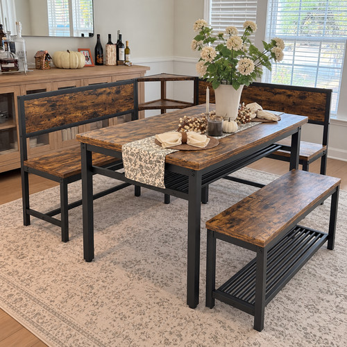 Rustic farmhouse corner dining - corner,