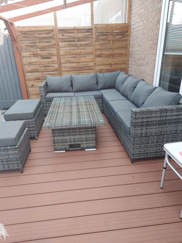 New rattan garden corner - new,