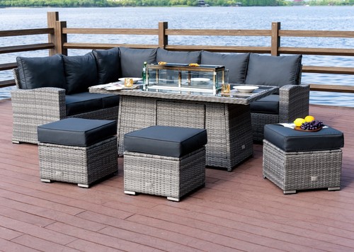 Rattan garden furniture - garden,