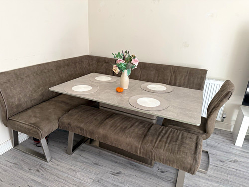 Piece corner bench dining - corner,