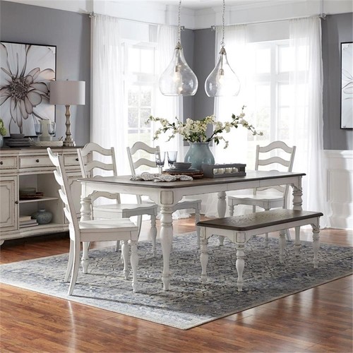 Pemberly row piece leg table - row,